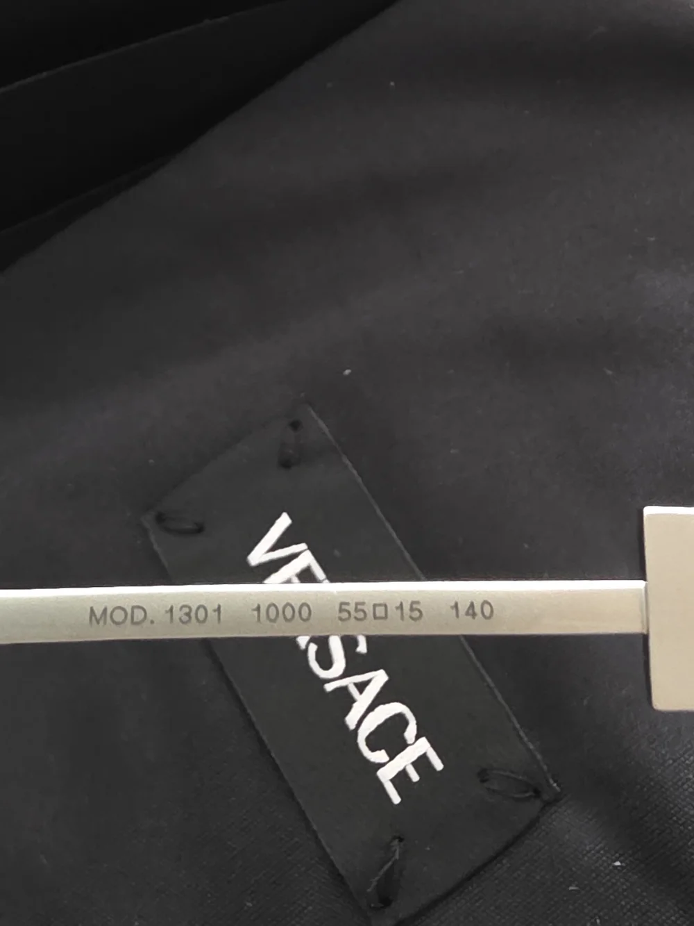 Versace VE1301 1000 Silver Eyeglasses 55-15-140 NWT Italy